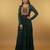 Green thread embroidery pure georgette salwar suit