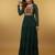 Green thread embroidery pure georgette salwar suit