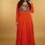 Orange thread embroidery pure georgette salwar suit