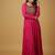 Pink thread embroidery pure georgette salwar suit