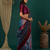 Sky purple soft silk blend banarasi jacuard work designer party wear saree with unstitched blouse piece