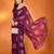 purple mannequin store printed saree
