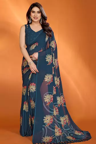 rama_green mannequin store printed saree