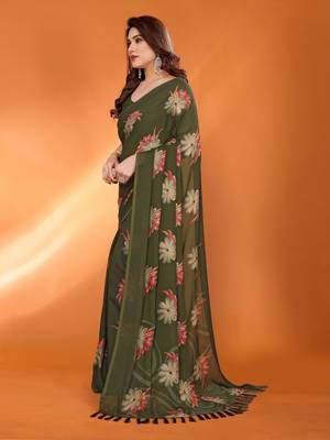 mehendi mannequin store printed saree 2