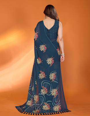 rama_green mannequin store printed saree 4