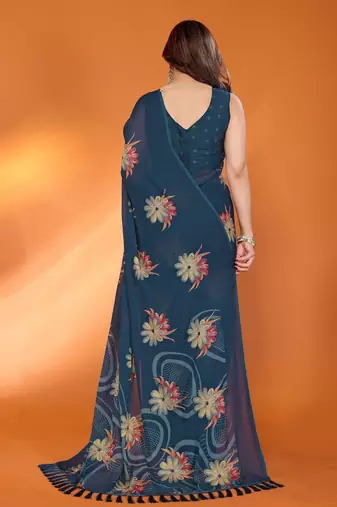 rama_green mannequin store printed saree