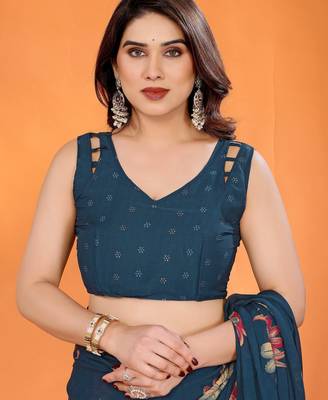 rama_green mannequin store printed saree 5