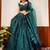 Glamorous Teal Green Sequins Georgette Party Wear Lehenga Choli