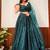 Glamorous Teal Green Sequins Georgette Party Wear Lehenga Choli