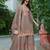  chinon beige palazzo suit for women chinon fabric