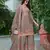 chinon beige palazzo suit for women chinon fabric