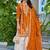  orange palazzo suit for women