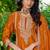  orange palazzo suit for women