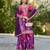  purple printed chinon party wear palazzo suit for women
