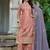  simmer silk heavy embroidery palazzo suit for women peach