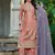  simmer silk heavy embroidery palazzo suit for women peach