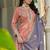  simmer silk heavy embroidery palazzo suit for women peach