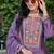  chinon lilac palazzo suit for women chinon fabric