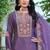  chinon lilac palazzo suit for women chinon fabric