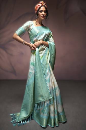 sky blue premium handloom art silk sarees     luxurious traditional weaving