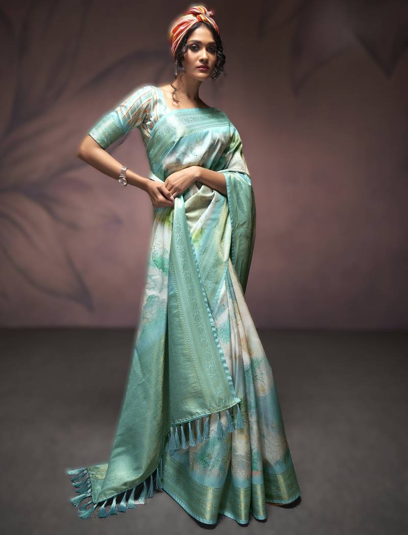 sky blue premium handloom art silk sarees     luxurious traditional weaving
