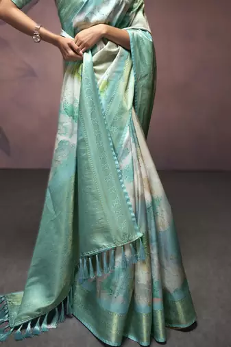 sky blue premium art silk blend sarees  luxurious weaving