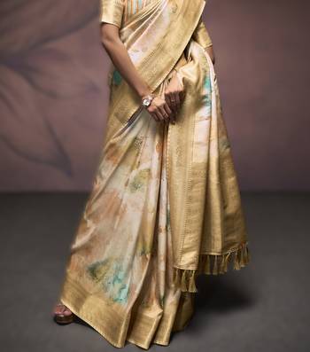 chiku premium art silk blend sarees  luxurious weaving 2