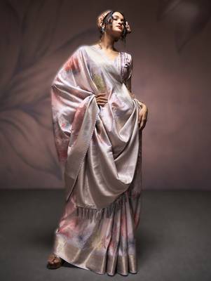 light purple premium art silk blend sarees  luxurious weaving 1