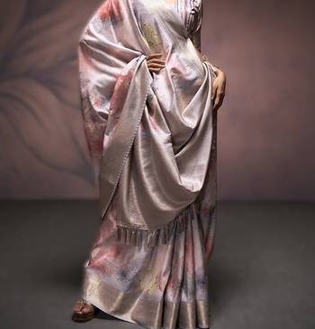 light purple premium art silk blend sarees  luxurious weaving 3