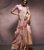 light pink premium handloom art silk sarees – luxurious traditional weaving