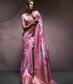 pink premium handloom art silk sarees – luxurious traditional weaving