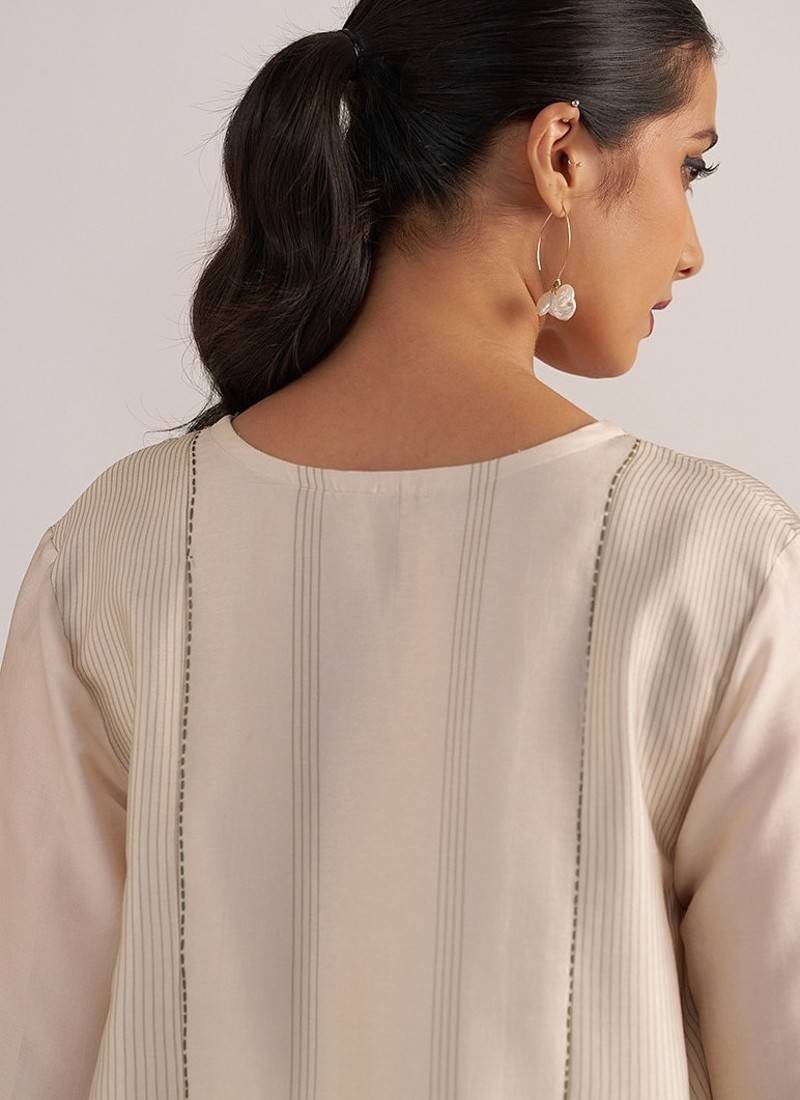 Tofu cream festive co-ord set