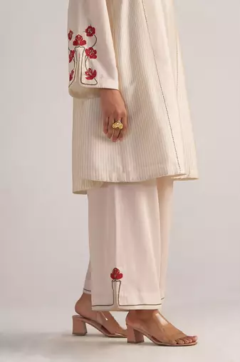 Tofu cream festive co-ord set