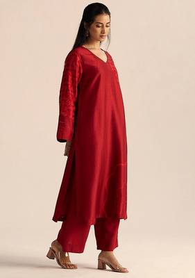 Chilli pepper silk co-ord set 1