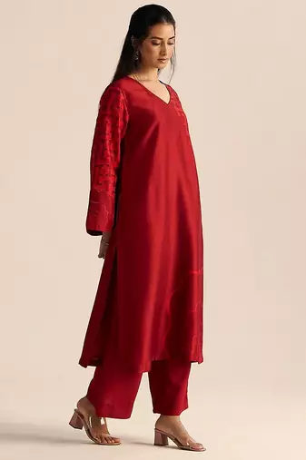 Chilli pepper silk co-ord set