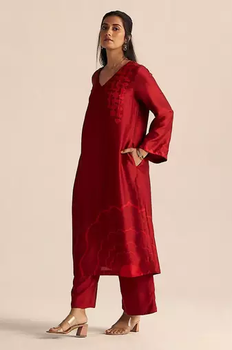 Chilli pepper silk co-ord set