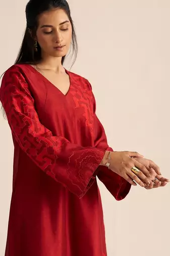 Chilli pepper silk co-ord set