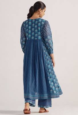 Dark denim mul cotton co-ord set 5