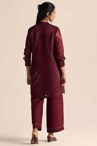 Cordovan silk co-ord set