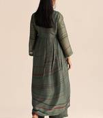 Cilantro green silk co-ord set