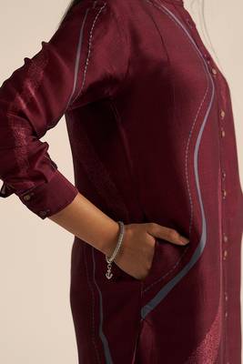 Cordovan silk co-ord set 4
