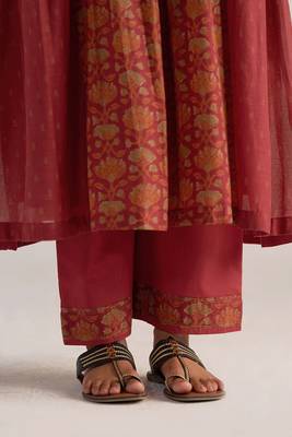 Brick red mul cotton co-ord set 2