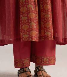 Brick red mul cotton co-ord set