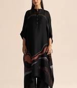 Black silk co-ord set