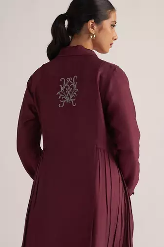 Burgundy and cherries jubilee festive co-ord set
