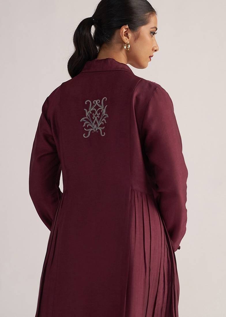 Burgundy and cherries jubilee festive co-ord set