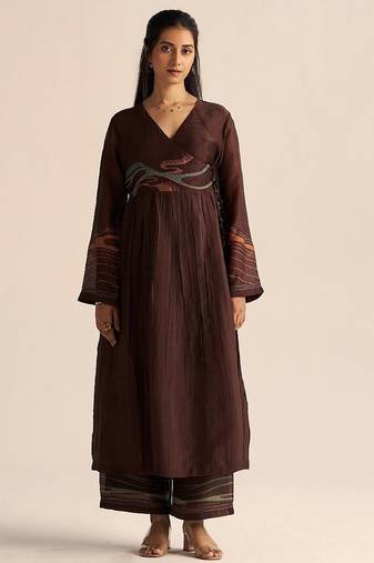 Dark chocolate silk co-ord set