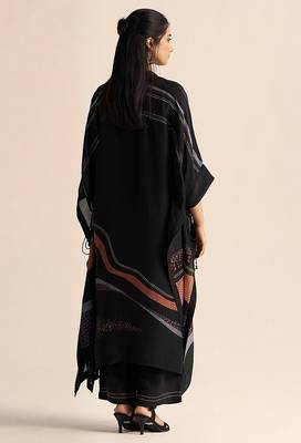 Black silk co-ord set 3