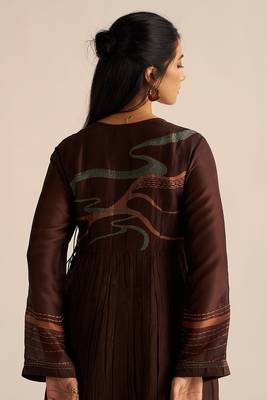 Dark chocolate silk co-ord set 4