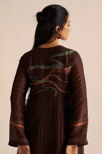 Dark chocolate silk co-ord set